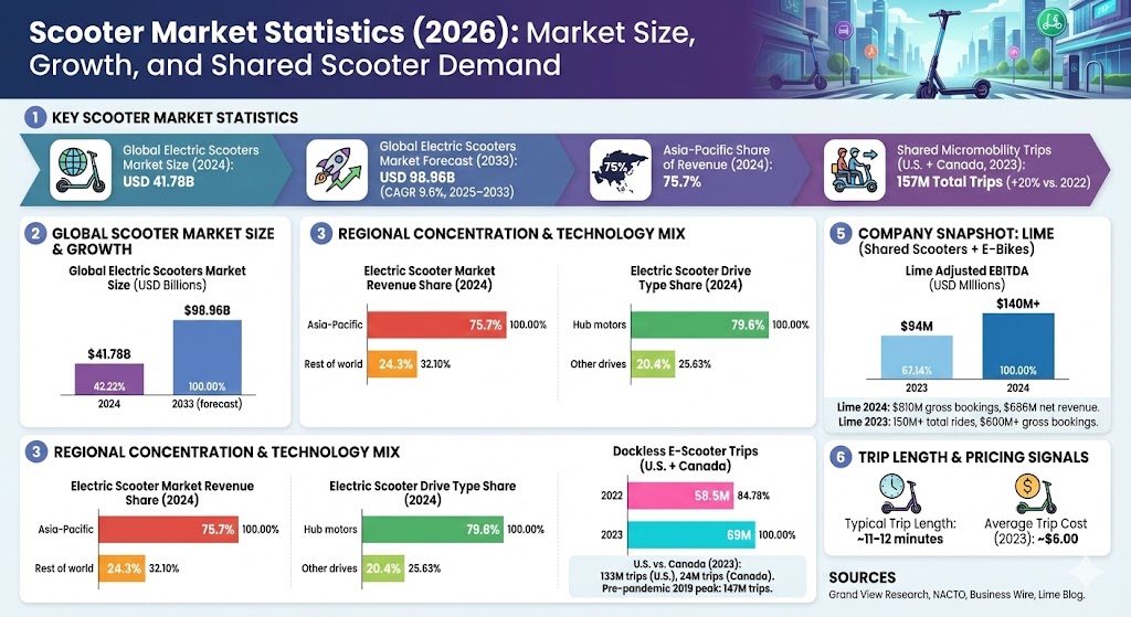 scooter market statistics