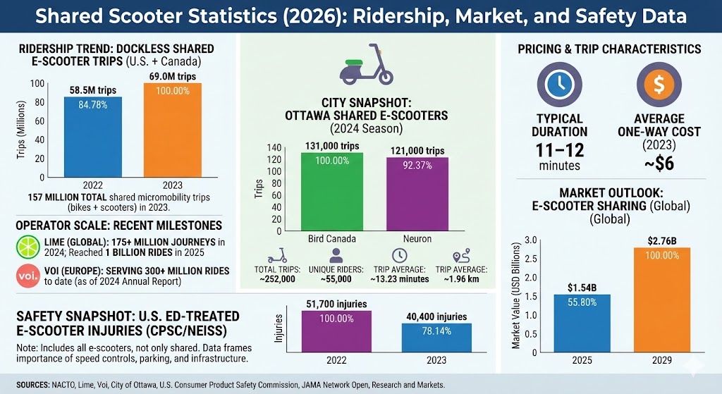 shared scooter statistics